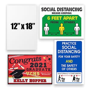 12" x 18" Full Color Corrugated Plastic Signs