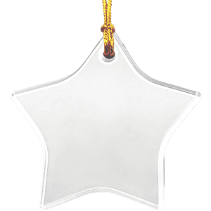 3" Sun Catcher Acrylic Ornament - Star