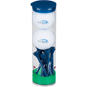 2 Ball Tall Tube With Wilson Chaos Golf Balls