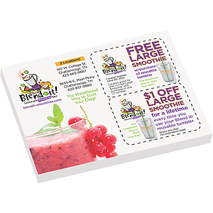 4 X 3 Adhesive Sticky Notepad - 50 Sheets