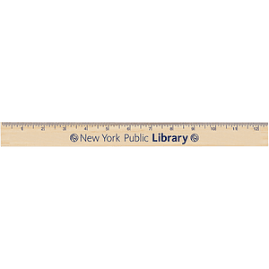 12 Natural Finish Ruler
