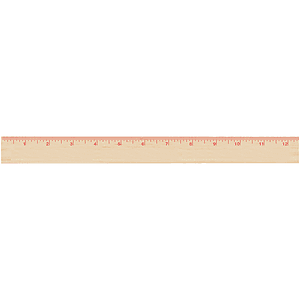 12 Natural Finish Ruler