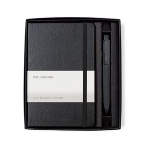 Moleskine® Medium Notebook and GO Pen Gift Set