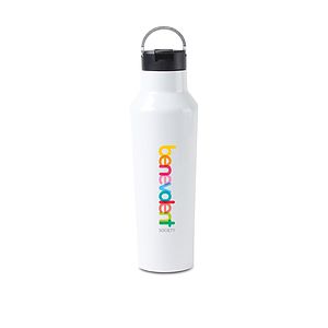 400/500/600/750ml White Blank Sublimation Water Bottle With Screw Carabiner Hook Aluminum Outdoor Sports For Drop Shipping