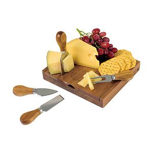 La Cuisine Cheese Board with Serving Set