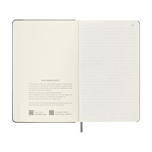 Moleskine® Hard Cover Ruled Large Smart Notebook