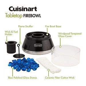 Cuisinart Outdoors® Petite Tabletop Fire Bowl