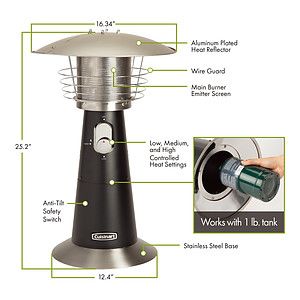 Cuisinart Outdoors® Tabletop Patio Heater