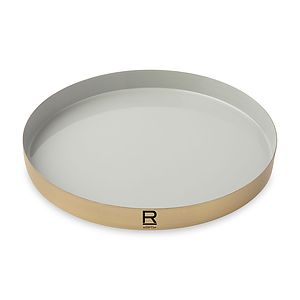 Be Home® Luxe Round Enamel Tray