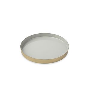Be Home® Luxe Round Enamel Tray