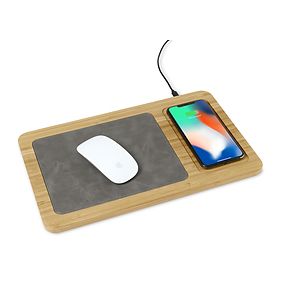 Auden Bamboo Wireless Charging Mouse Pad