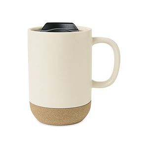 Valo Ceramic Lidded Mug - 14 Oz.