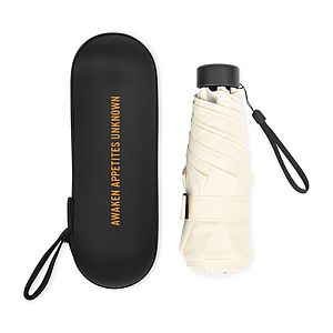 Elements 39" Recycled Manual Mini Folding Umbrella