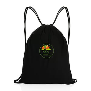Impact AWARE™ Recycled Cotton Drawstring Backpack 145g