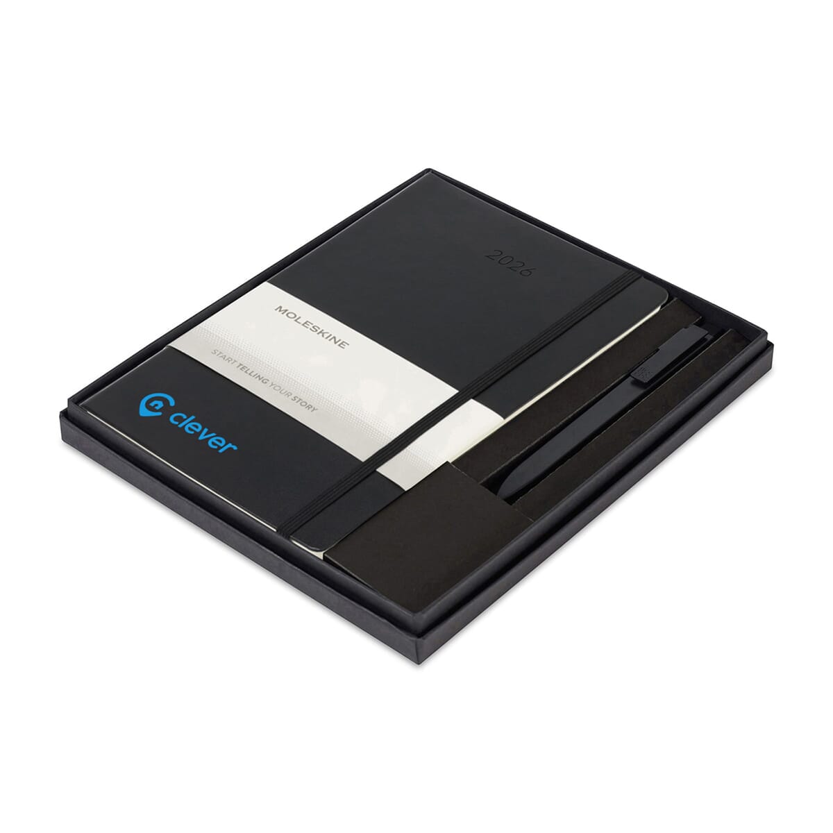 Moleskine® Hard Cover Large 12-Month Weekly 2026 Planner and GO Pen Gift Set