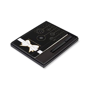 Moleskine® Hard Cover Holiday Notebook and GO Pen Gift Set