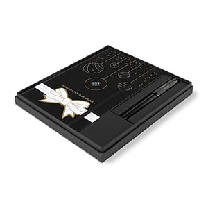 Moleskine® Hard Cover Holiday Notebook and Kaweco Pen Gift Set