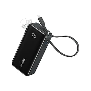 Anker Power Bank (10K, Fusion, Built-In Cable)