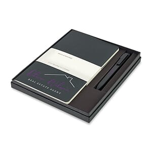 Moleskine® Large Cahier and GO Pen Gift Set