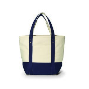 Seaside Zippered Cotton Tote
