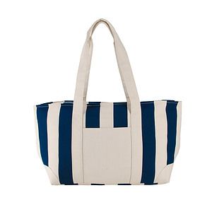 Large Striped Canvas Tote