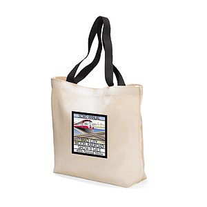 Colored Handle Tote