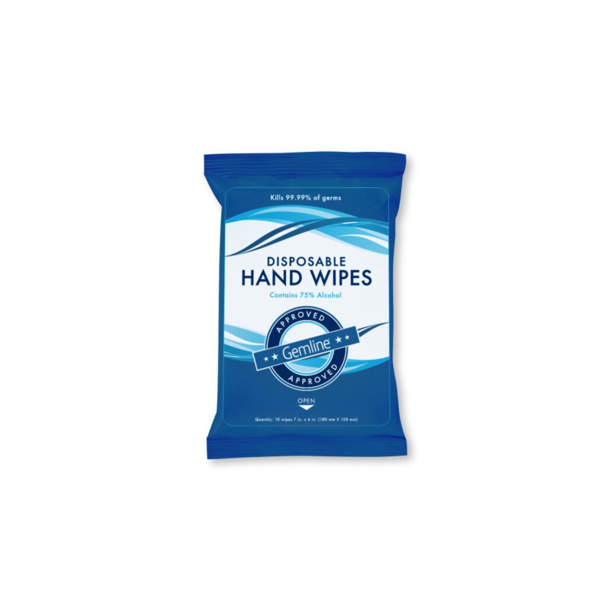 Promotional Sanitizing disposable hand wipe pack (10 wipes per pack