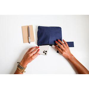 Avery Cotton Zippered Pouch