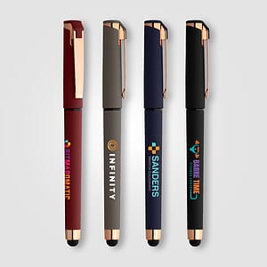 Islander Softy Rose Gold Gel Pen w/ Stylus
