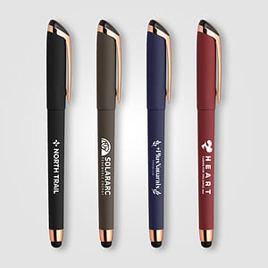 Gazelle Gel Softy Rose Gold Pen w/ Stylus