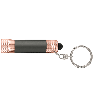 Chroma Softy Rose Gold Metallic - LED Flashlight with Keyring