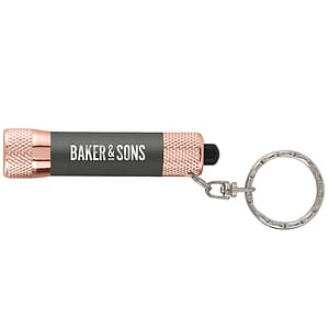 Chroma Softy Rose Gold Metallic - LED Flashlight with Keyring