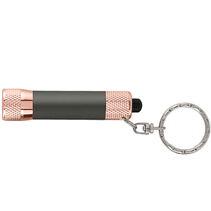 Chroma Softy Rose Gold Metallic - LED Flashlight with Keyring