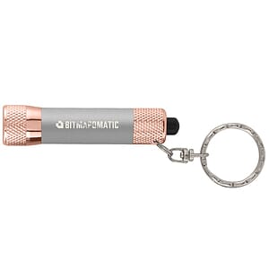Chroma Softy Rose Gold Metallic - LED Flashlight with Keyring