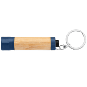 Bamboo LED Flashlight with Keyring