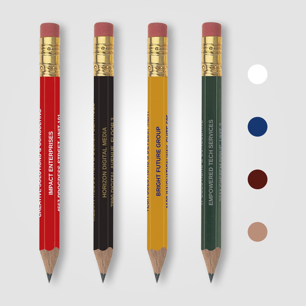 Golf Pencil (Hex with eraser)
