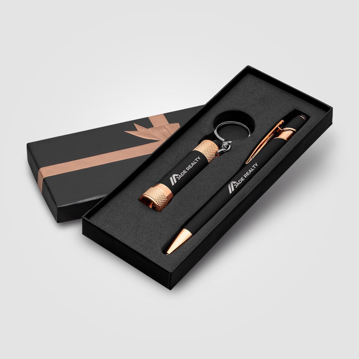 Ellipse & Chroma Softy Rose Gold Classic Ribbon Gift Set