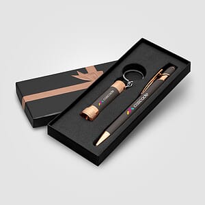 Ellipse & Chroma Softy Rose Gold Classic Ribbon Gift Set