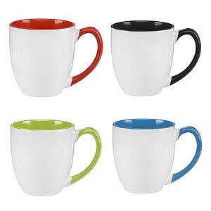 15 oz. Two-Tone Ceramic Bistro Mug