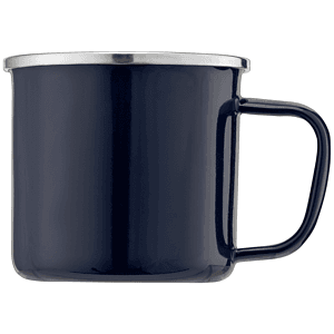Wyoming - 13 oz. Enamel-Coated Campfire Mug with Stainless Rim