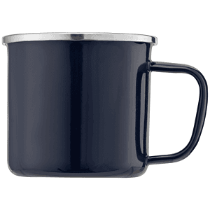Wyoming - 13 oz. Enamel-Coated Campfire Mug with Stainless Rim