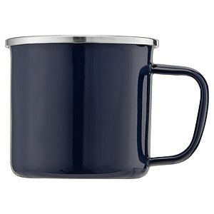 Wyoming - 13 oz. Enamel-Coated Campfire Mug with Stainless Rim