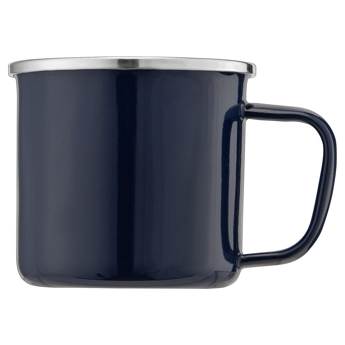 Wyoming - 13 oz. Enamel-Coated Campfire Mug with Stainless Rim