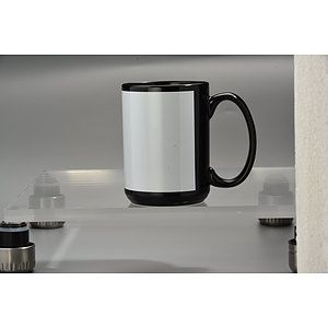 SimpliColor 15 oz. Black Ceramic Mug