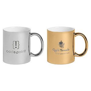 Deco - 11 oz. Metallic Ceramic Mug