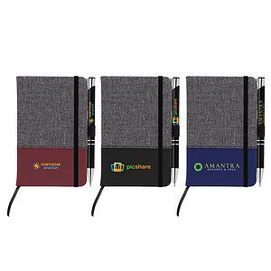 Twain Notebook & Tres-Chic Pen Gift Set