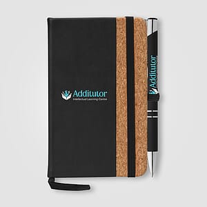 Miller Cork Notebook & Tres-Chic Pen Gift Set