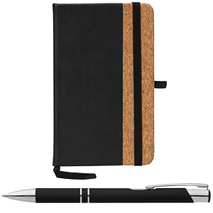 Miller Cork Notebook & Tres-Chic Pen Gift Set