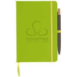 Wilde Recycled Hard Cover Journal & Pen Set - A5 5.5'' x 8.3''