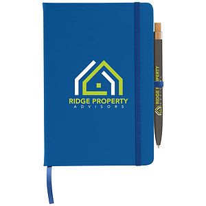Wilde Recycled Hard Cover Journal & Pen Set - A5 5.5'' x 8.3''